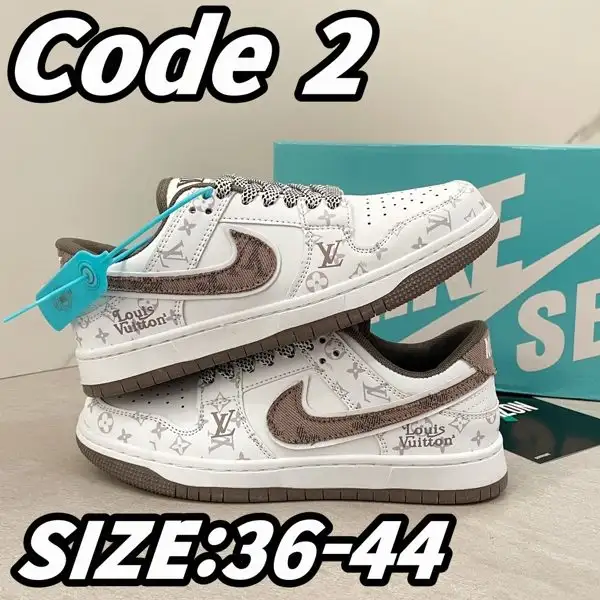 סניקרס לואי ויטון Louis Vuitton x Nike מונוגרם לבן