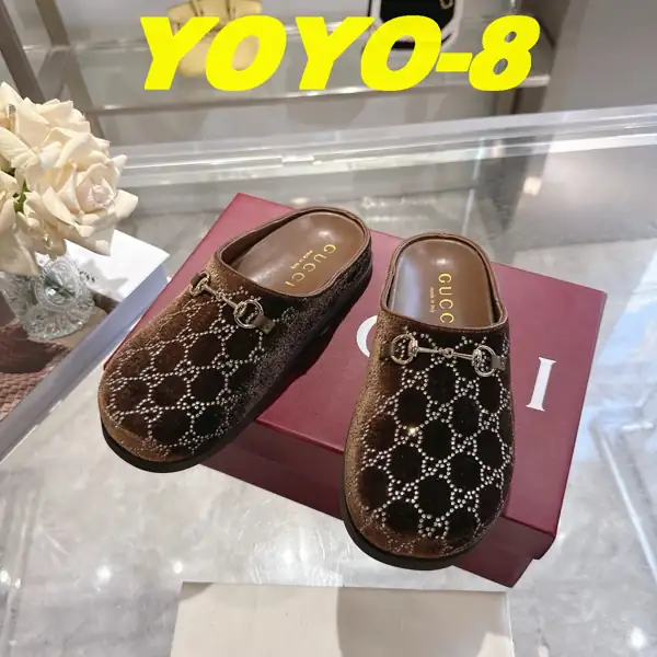 כפכפי מיולס גוצ'י Gucci עם אבזם הורסביט